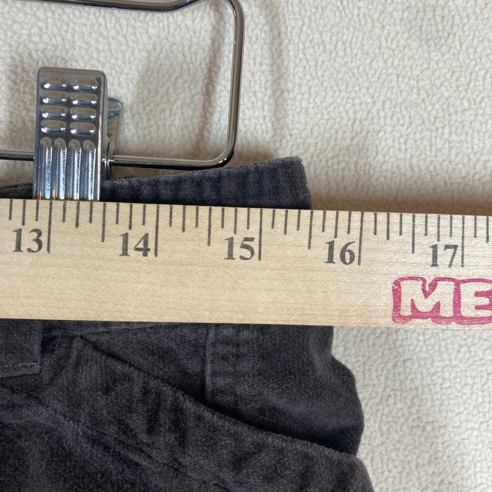 J. Jill Chenille Cargo Pants Sz 10P Brown Straight Leg Comfort Casual Minimalist